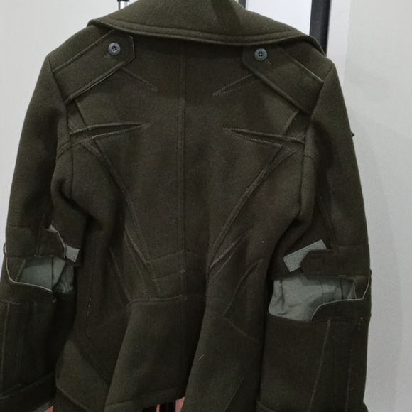 Comme Des Garcons olive green deconstruction jacke - Picture 2 of 16